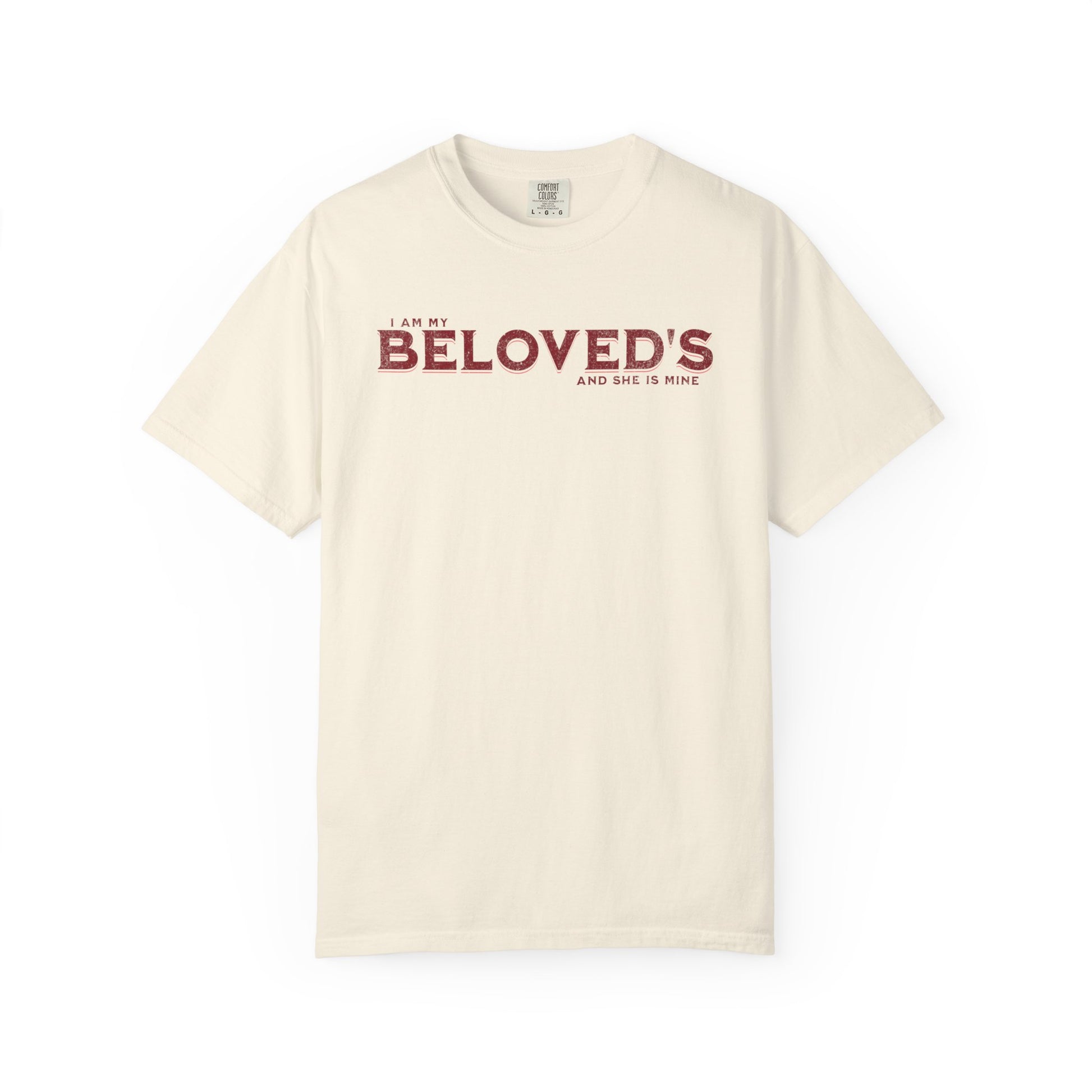 Beloved Ivory Christian Faith Men's Casual Tee Couple's Matching Apparel