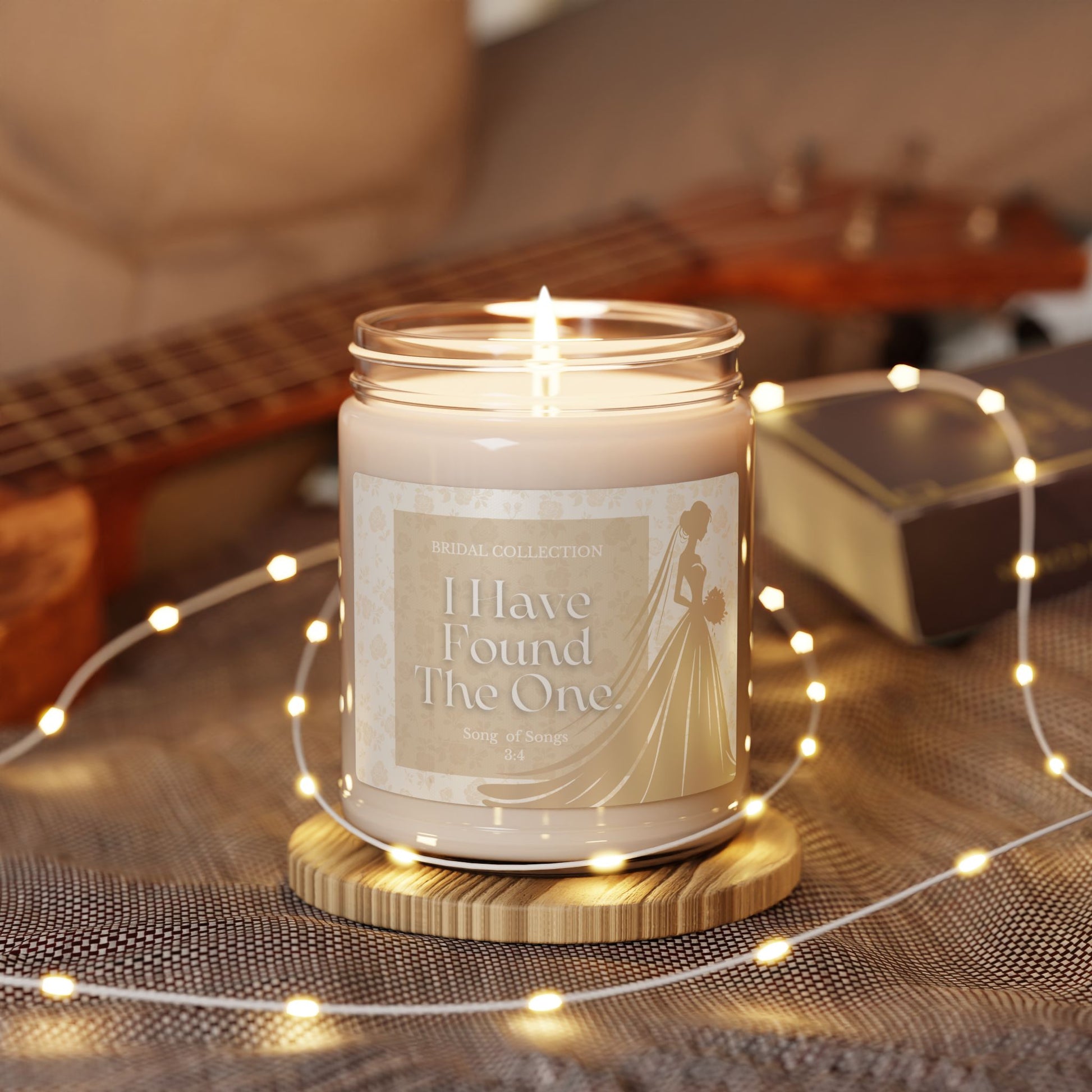 I Have Found The One Soy Candle - Christian Faith Romantic Scented Candle,  Wedding Gift Coconut & Cardamon