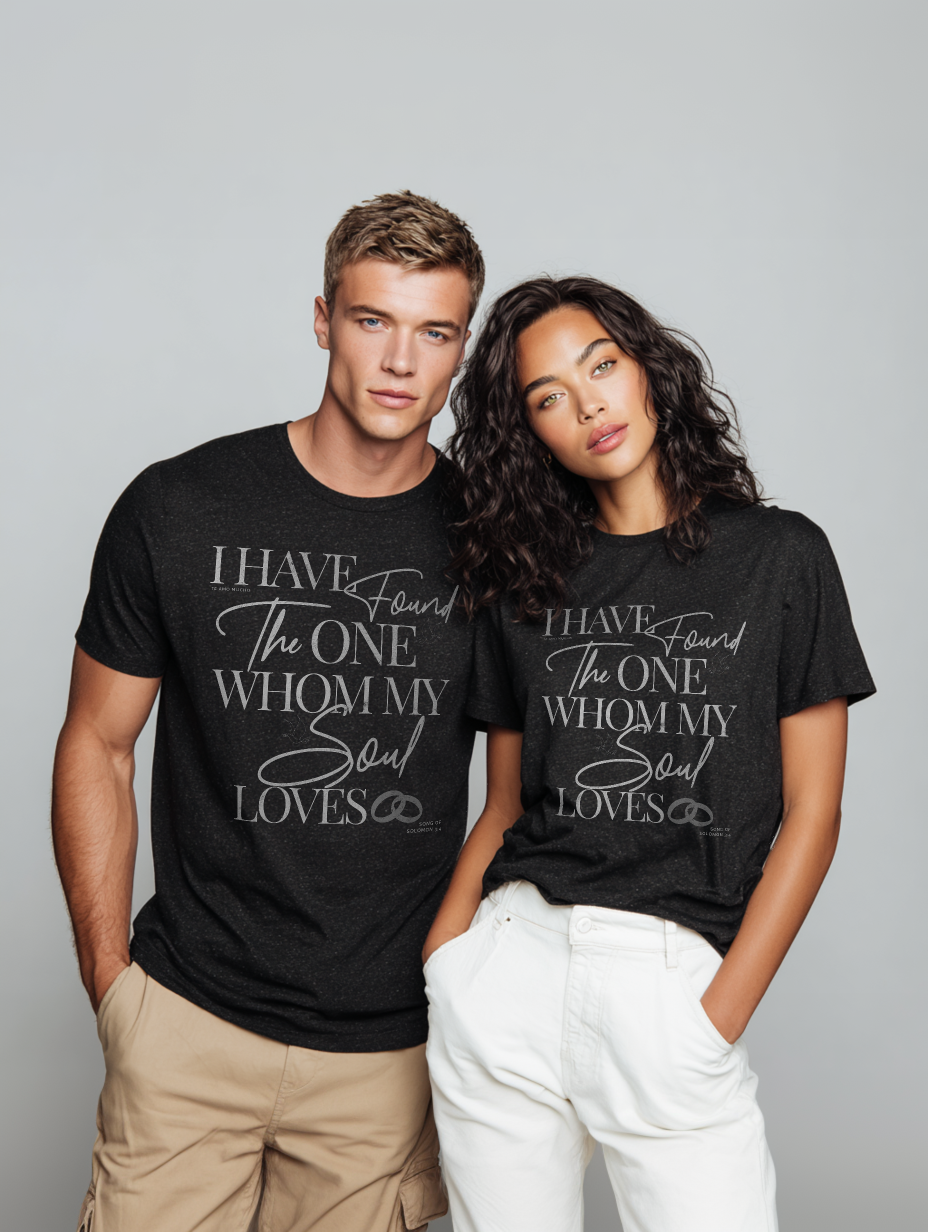 Mens Engagement Found The One Softstyle Christian Couples T-Shirt