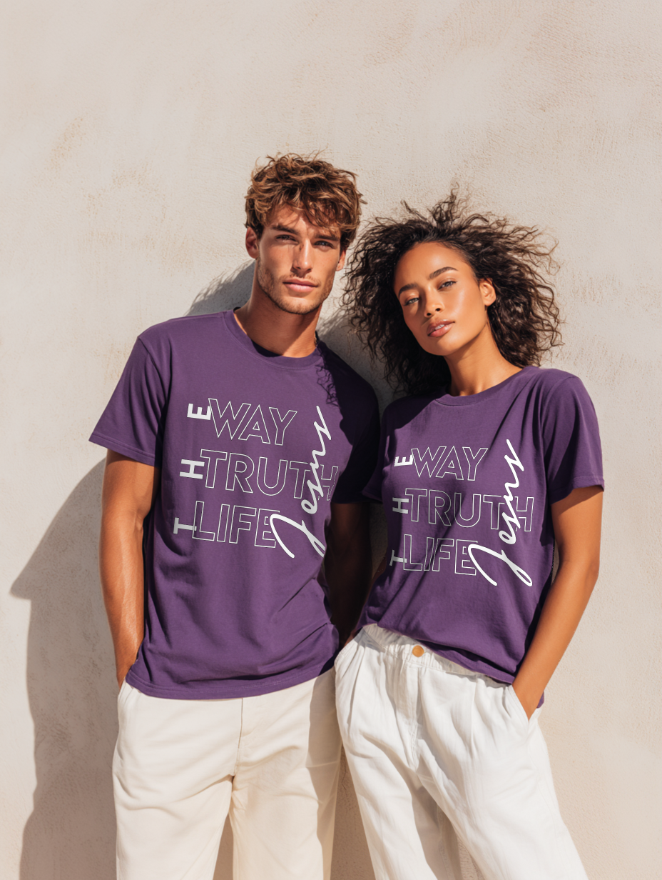 The Way Truth Life Christian Apparel, Gifts for Believers, Spiritual Wear Unisex