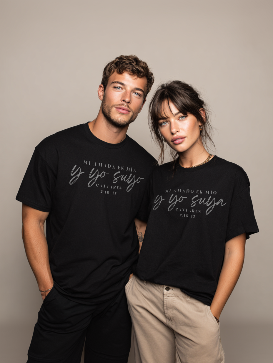 Cantares Mi Amado es Mío Y Yo Suya Camisa Mujer Romantica, Gift for Couples, Love Shirt, Relationship Goals