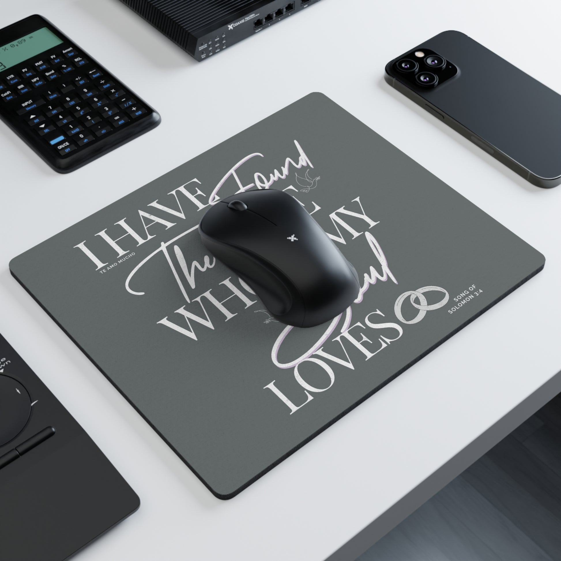 Found The One Mouse Pad for Couples, Desk Decor, Gift for Newlyweds, Office Supplies, Engagement Gift, Soulmate Quote