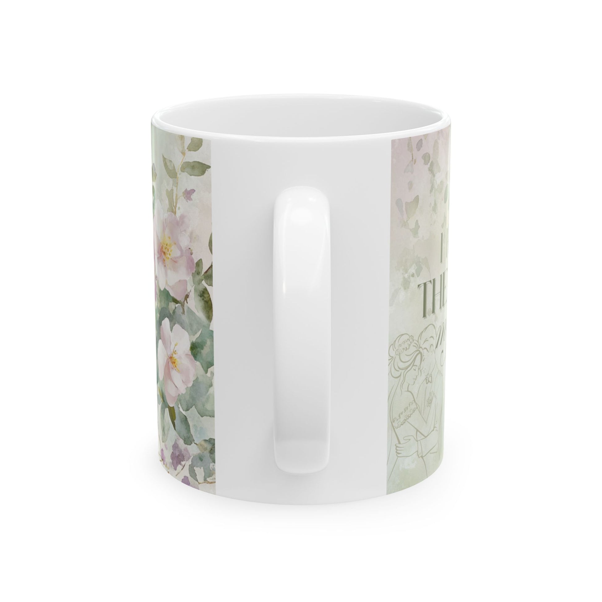 Floral Love Christian Faith Bridal Ceramic Mug, Gift for Her, Coffee Lovers, Floral Decor, Wedding Gift, Inspirational Mug