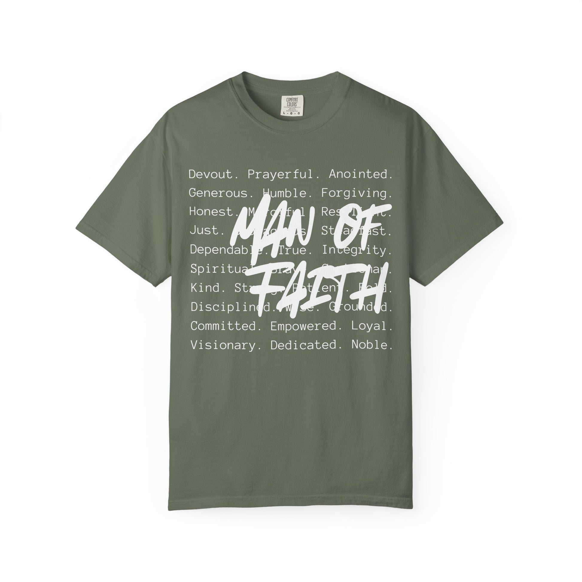 Man of Faith: Strength in Scripture Faith-Based Men's Tee,