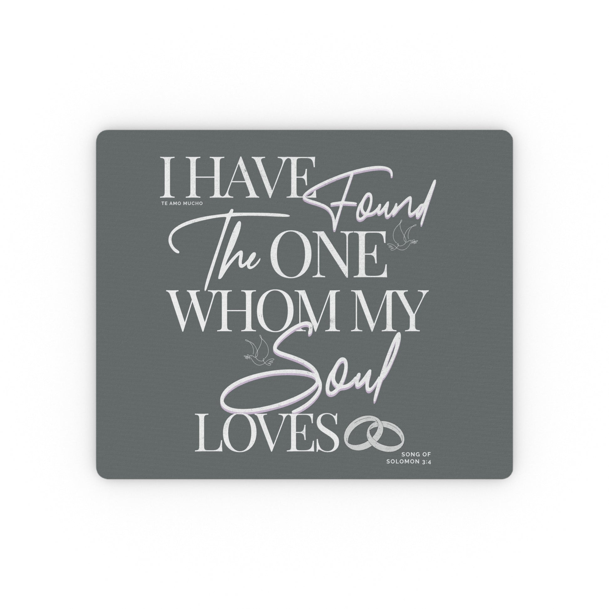 Found The One Mouse Pad for Couples, Desk Decor, Gift for Newlyweds, Office Supplies, Engagement Gift, Soulmate Quote