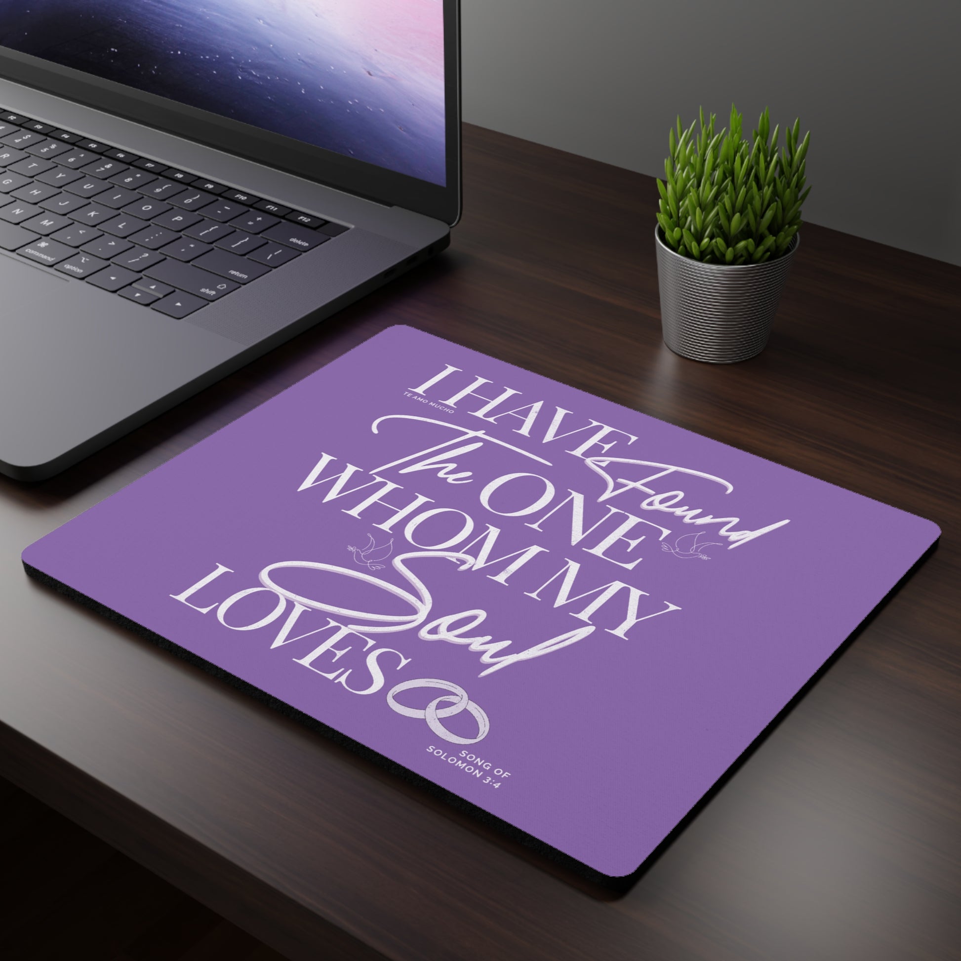 I Have Found The One Romantic Mouse Pad, Gift for Couples, Desk Decor, Inspirational Office Supply