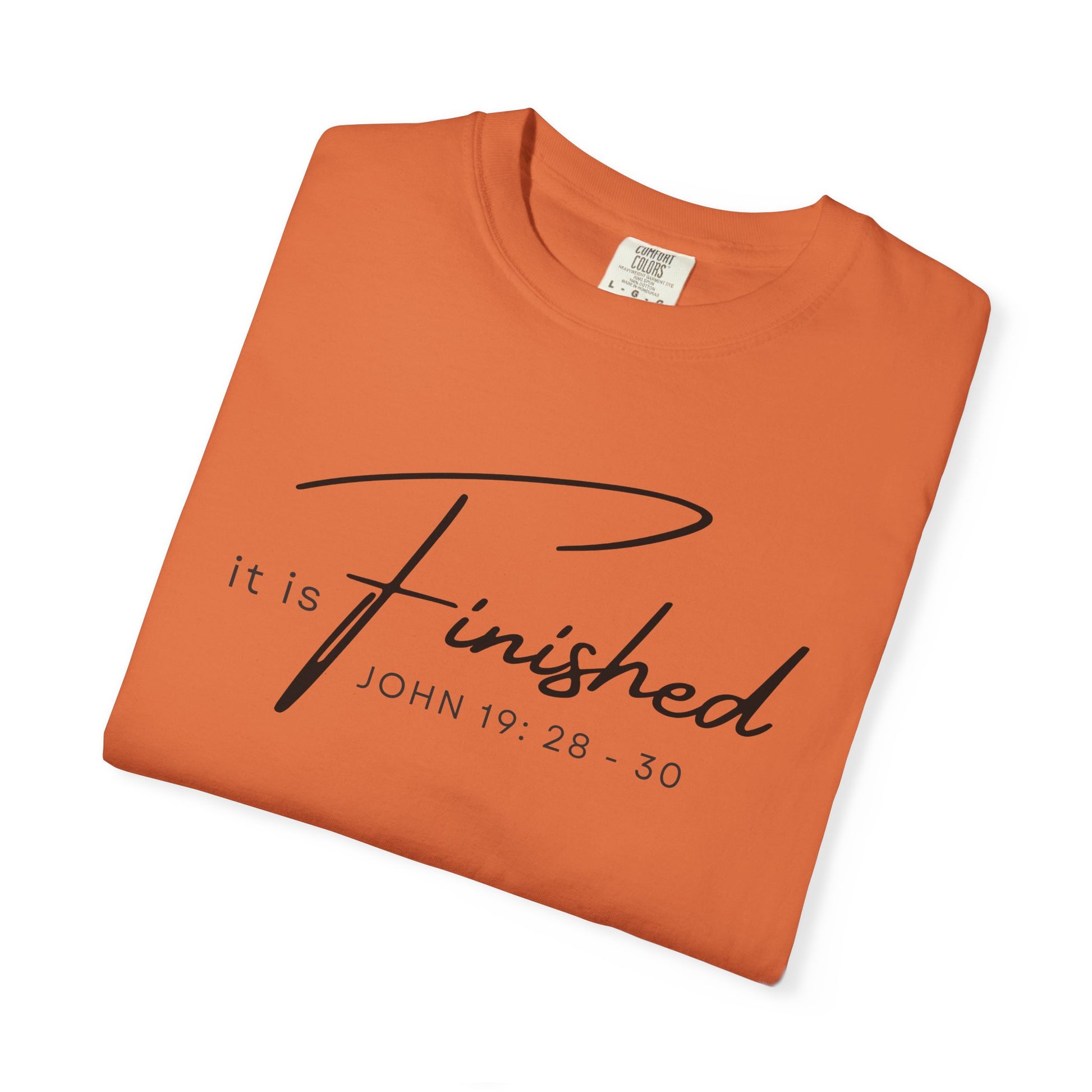 It Is Finished Victory of the Cross Unisex T-Shirt Faith Scripture Apparel
