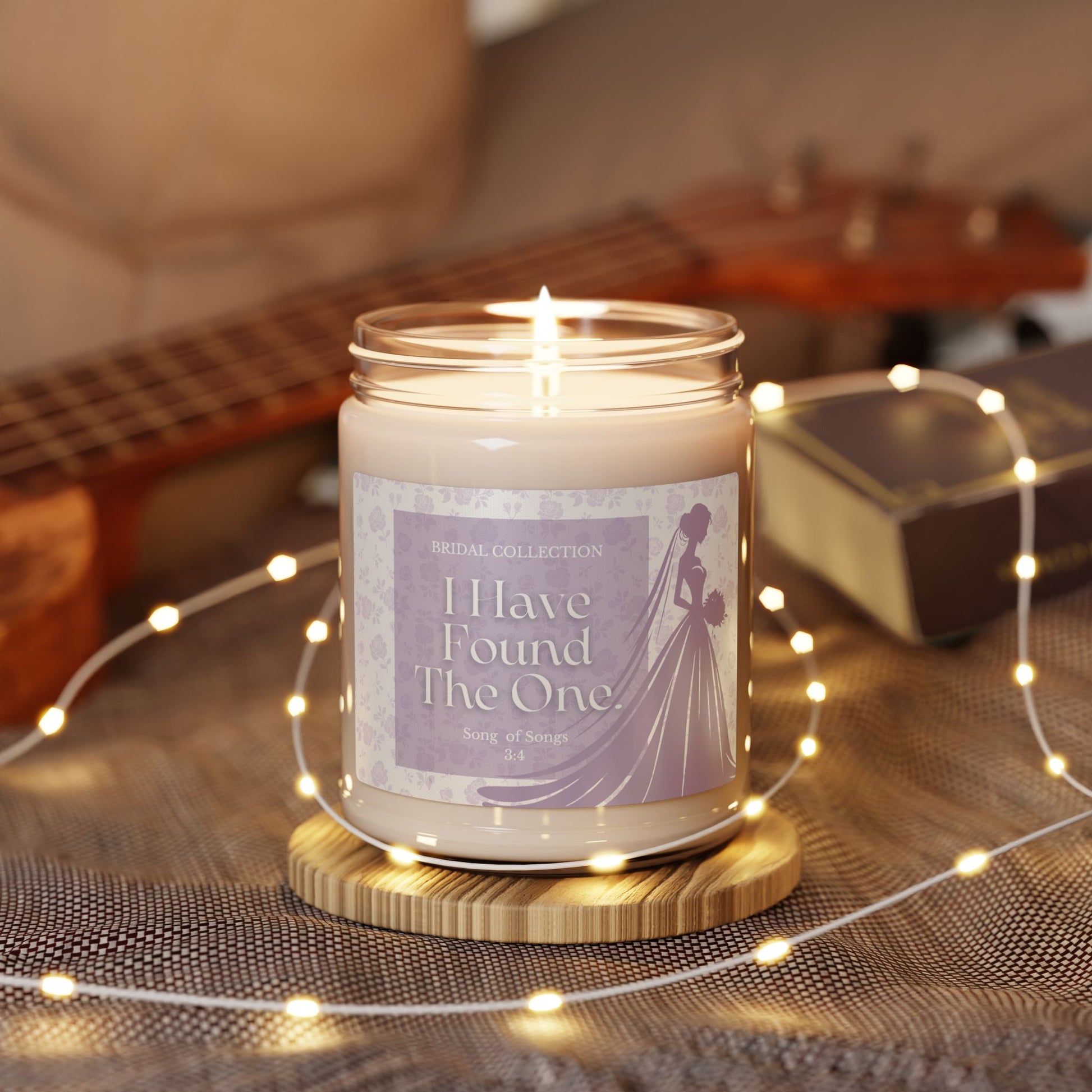 Christian Faith Romantic Scented Soy Candle, I Have Found The One, Wedding Gift, Home Decor, Self-Care, Relaxation, Engagement, White Sage & Lavender