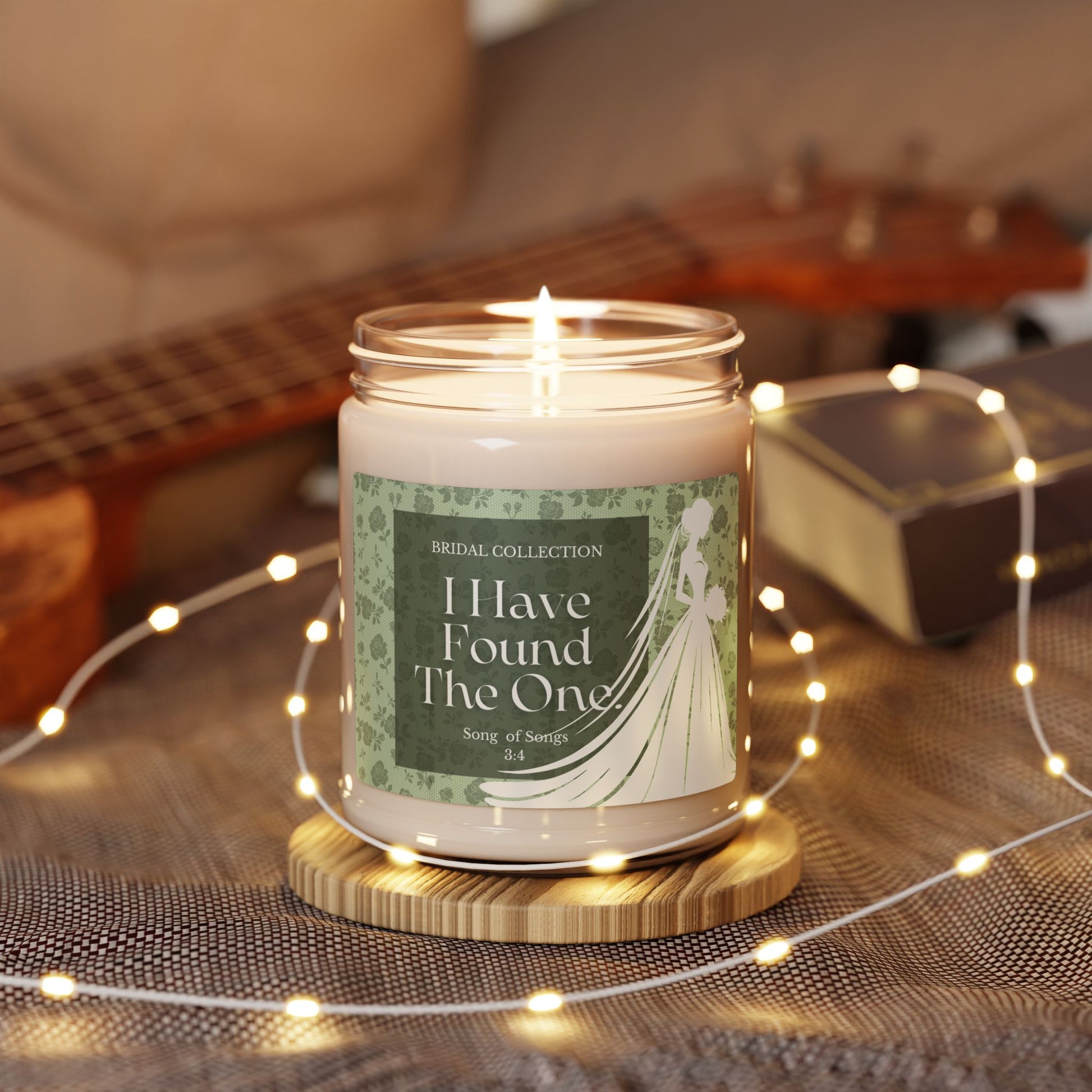 Christian Faith Bridal Collection Scented Soy Candle | Wedding Gift, Home Decor, Relaxation, Bridal Shower, Engagement, Peppered Passionfruit Scent