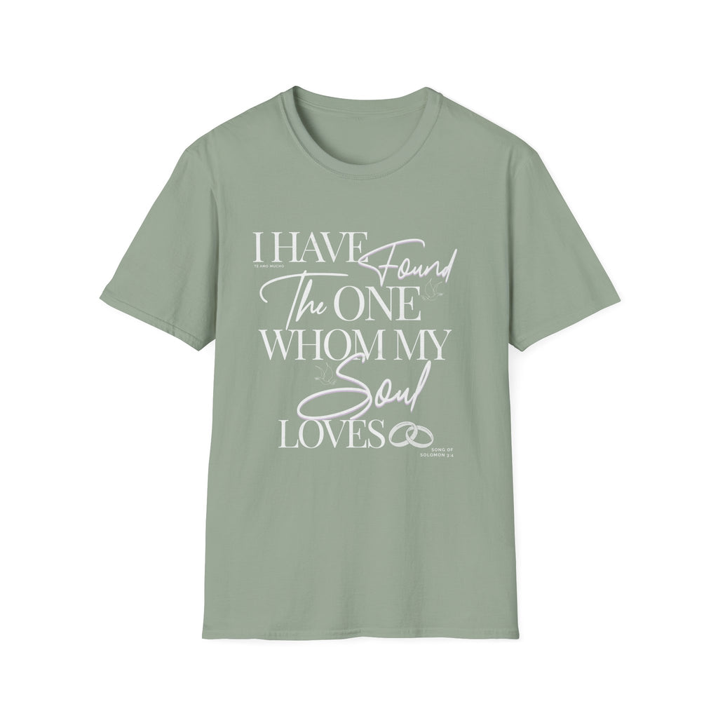 Mens Engagement Found The One Softstyle Christian Couples T-Shirt