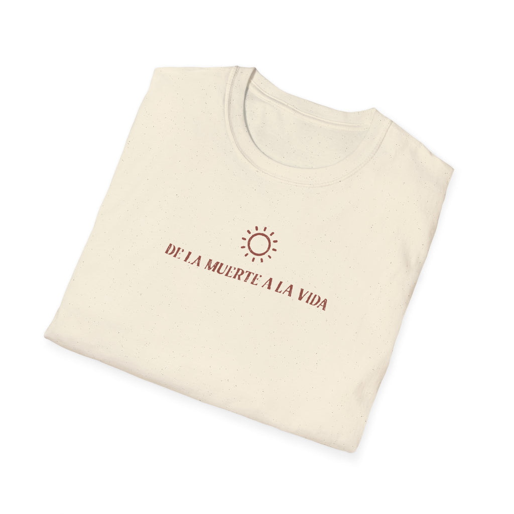 De La Muerte a La Vida Minimalist Christian Faith Spanish T-Shirt