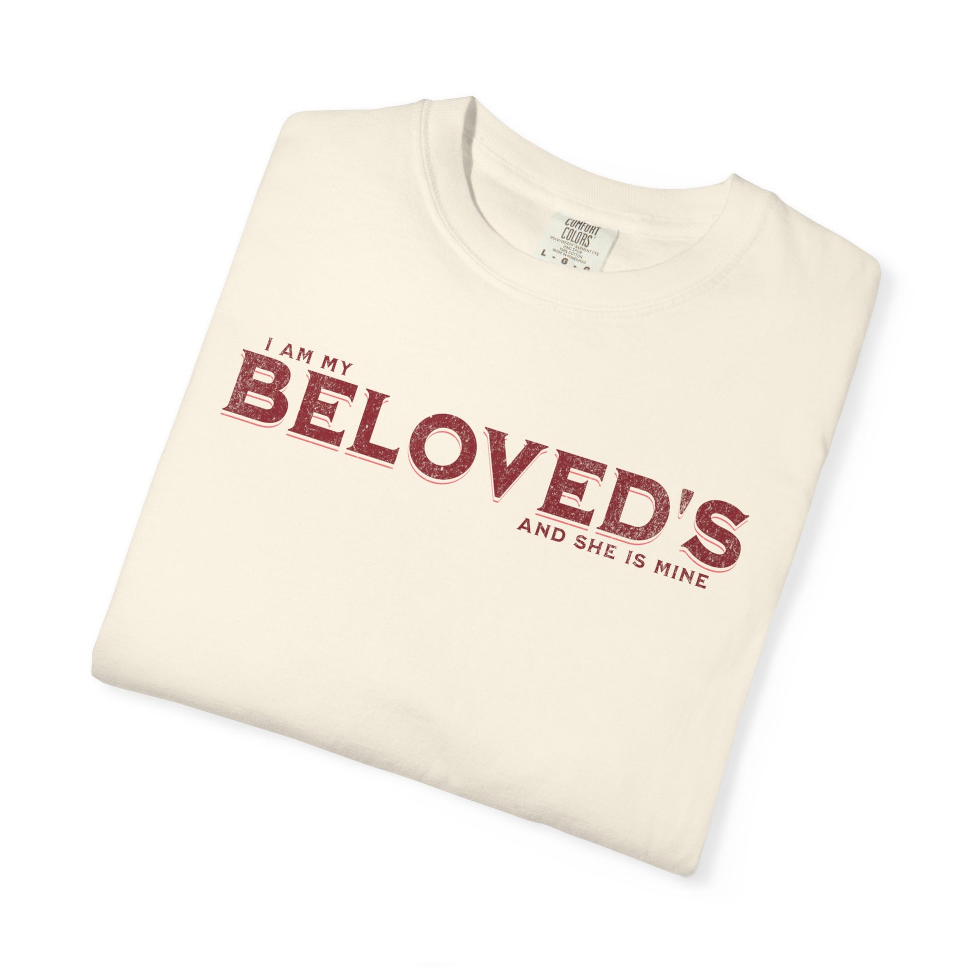 Beloved Ivory Christian Faith Men's Casual Tee Couple's Matching Apparel