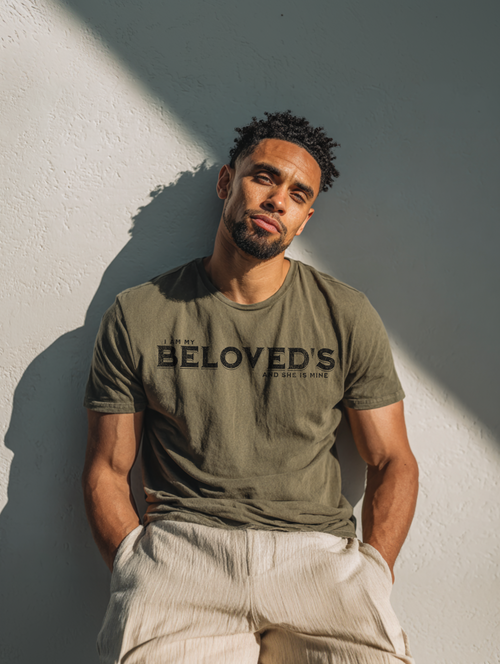 Beloved Christian Faith Men's Casual Tee, Gift for Loved Ones, Sweetheart Shirt, Couple's Matching Apparel