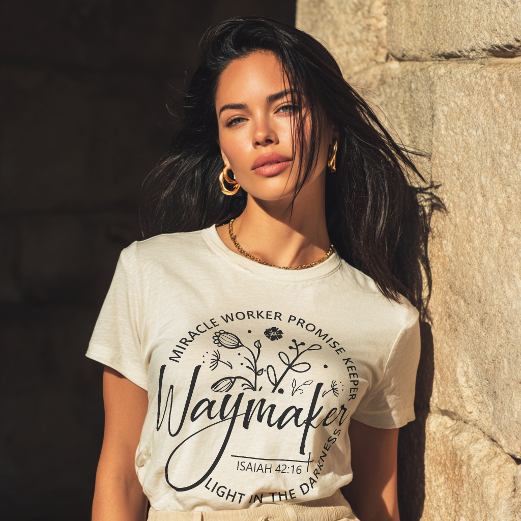 Waymaker Isaiah 42:16 Tee Faith-Based Christian T-Shirt
