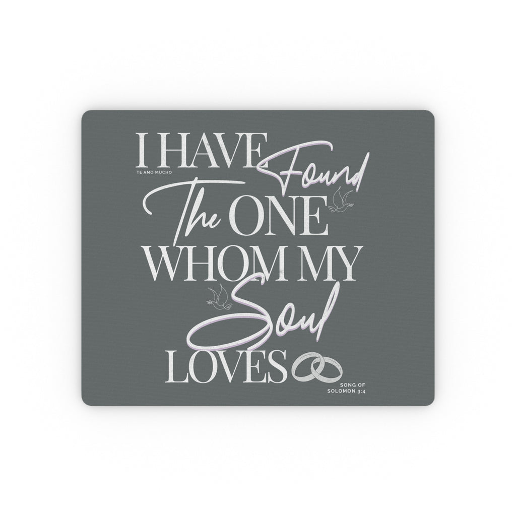 Found The One Mouse Pad for Couples, Desk Decor, Gift for Newlyweds, Office Supplies, Engagement Gift, Soulmate Quote