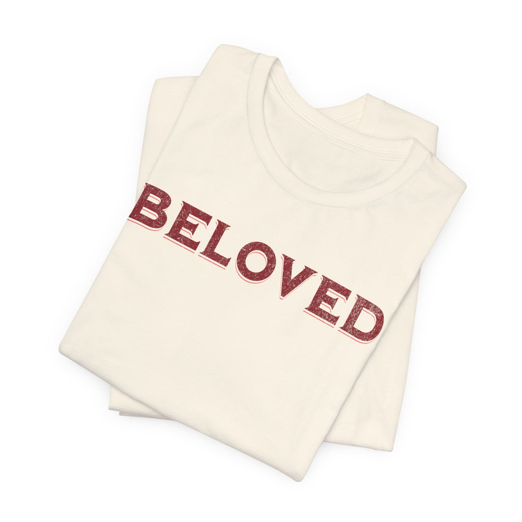 Women's Beloved Ivory Christian Faith  Casual Tee Couple's Matching Apparel
