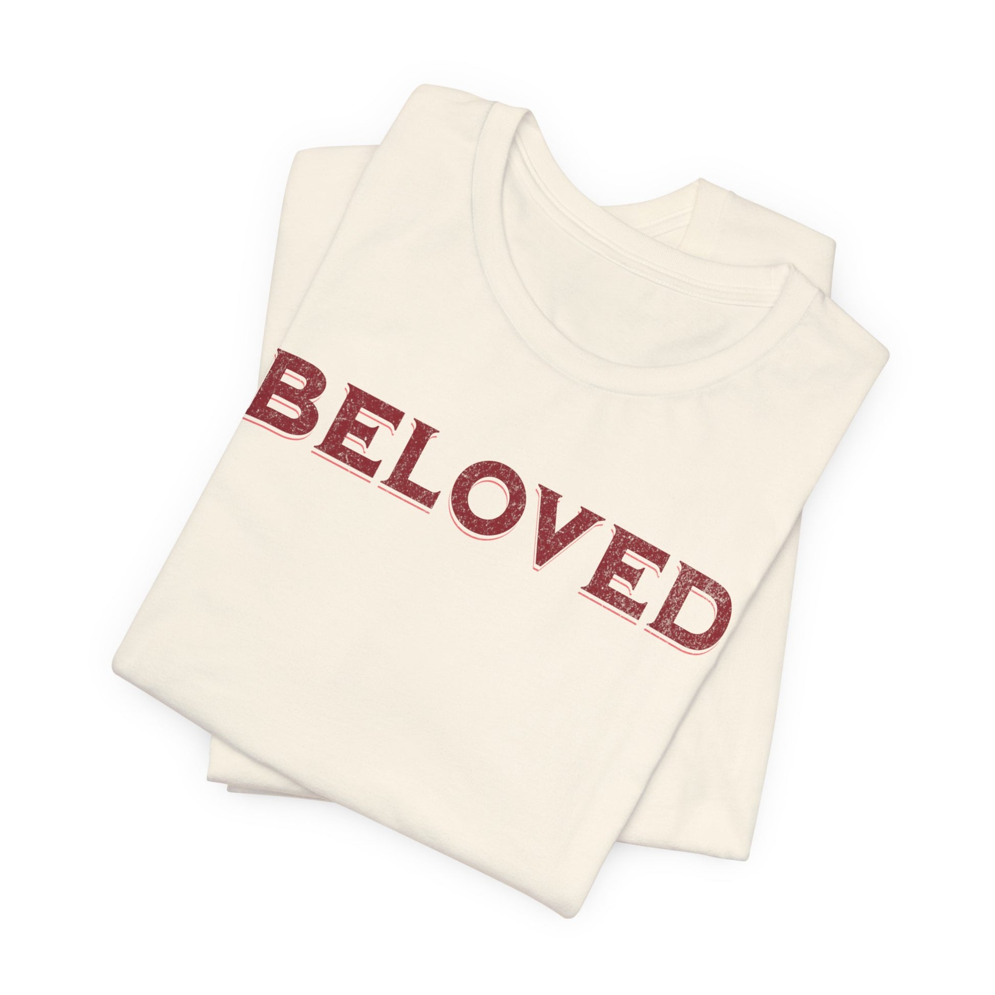 Women's Beloved Ivory Christian Faith  Casual Tee Couple's Matching Apparel