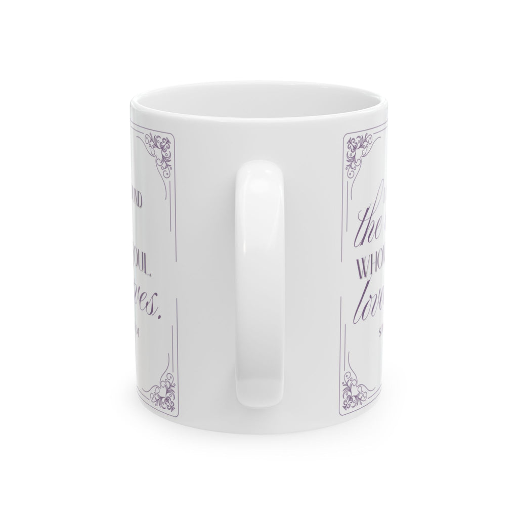 The One Love Christian Faith Bridal Ceramic Mug, Lilac, Gift for Her, Coffee Lovers, Wedding Gift, Inspirational Mug