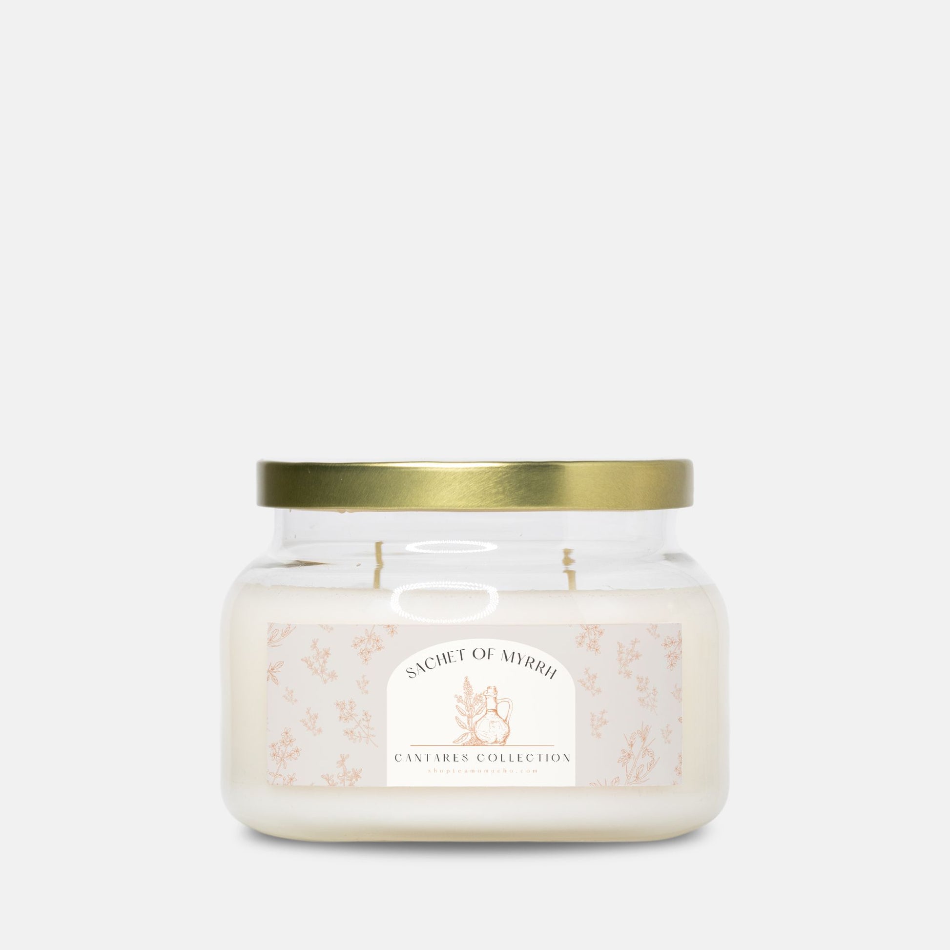Cantares Collection Sachet of Myrrh Candle Apothecary Jar (Double Wick)
