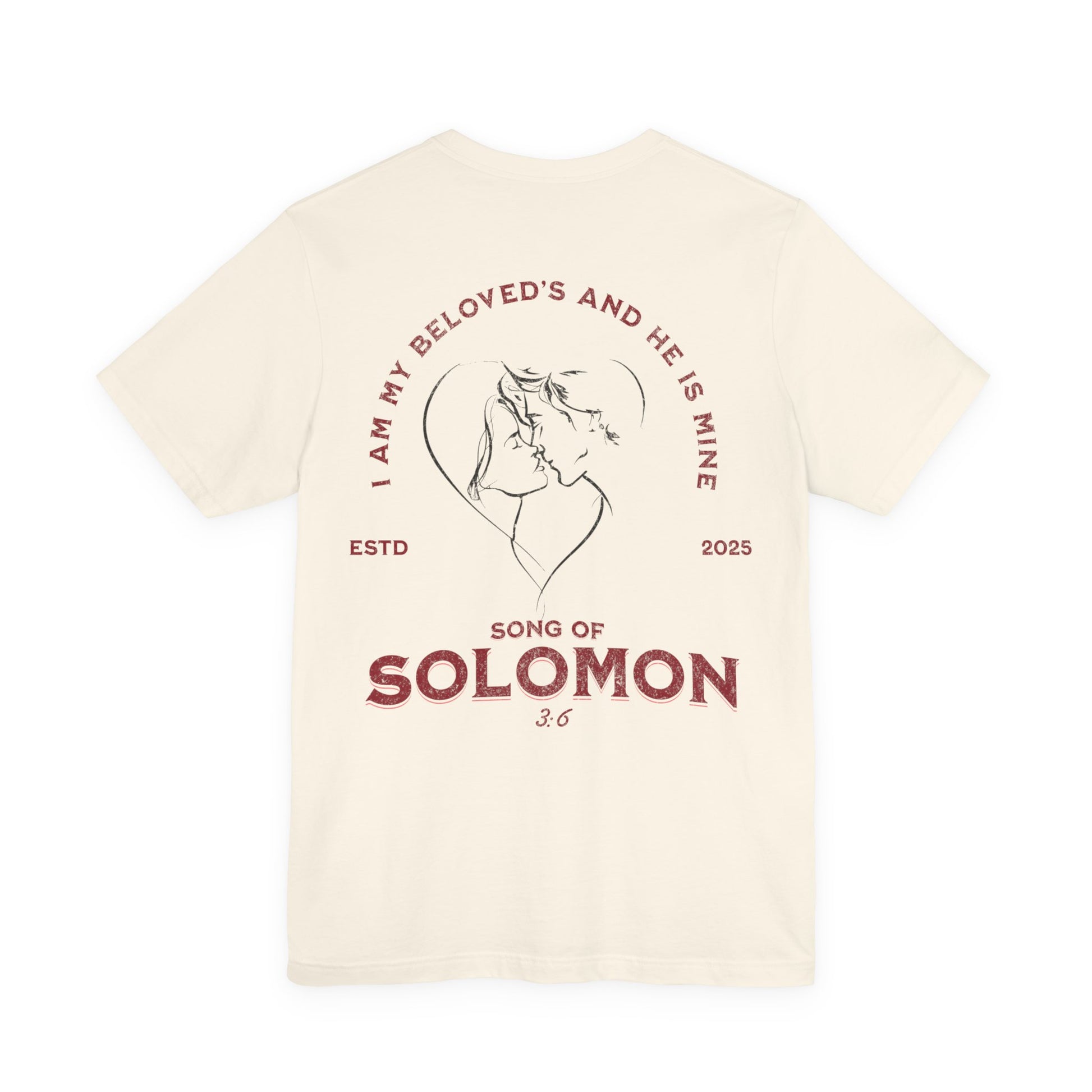Women's Beloved Ivory Christian Faith  Casual Tee Couple's Matching Apparel